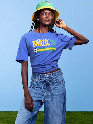 FIFA World Cup 26™ Brazil Vintage Crew-Neck T-Shirt for Women | Old Navy (US)