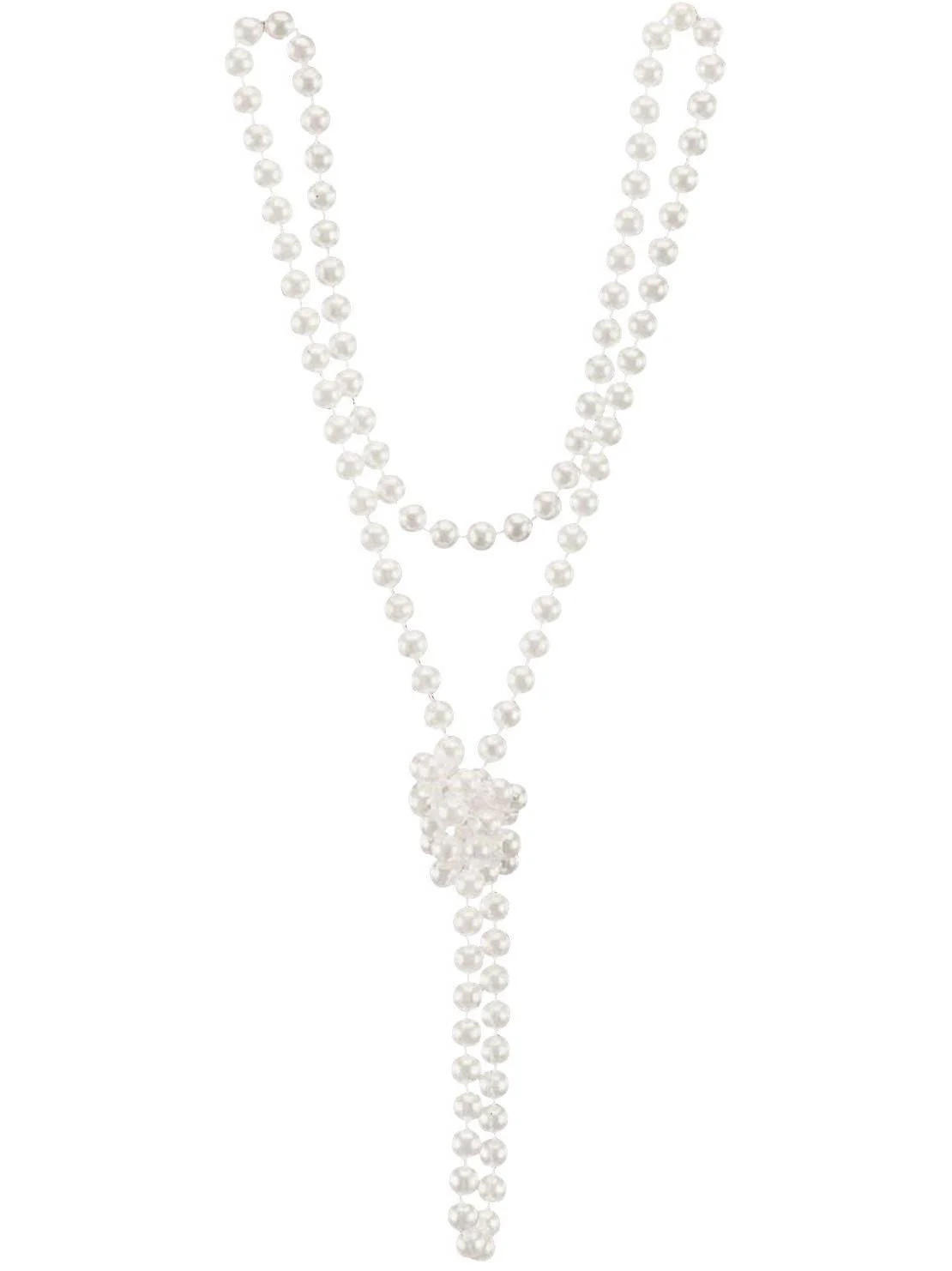 Winter White Plastic Pearl Beads Costume Necklace | Walmart (US)