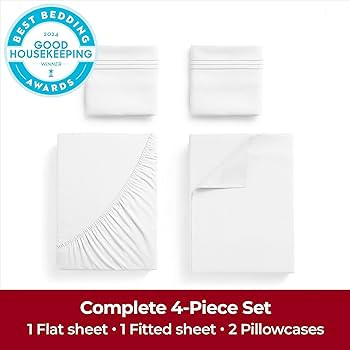 Mellanni Queen Sheets Set - 4 PC Iconic Collection Bedding Sheets & Pillowcases - Hotel Luxury, E... | Amazon (US)