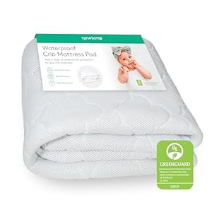 Newton Baby Waterproof Crib Mattress Pad | 100% Breathable Quilted Layer for Comfort & Universal ... | Amazon (US)
