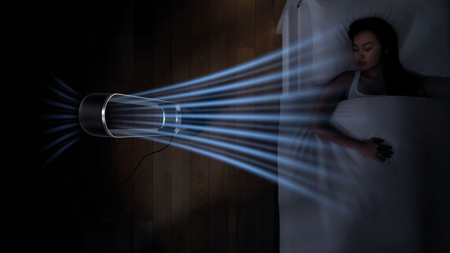 Amplifies airflow to cool you fast.³ | Dyson (US)
