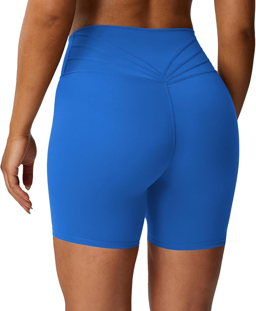 Aoxjox Trinity Workout Biker Shorts for Women Tummy Control High Waisted Exercise Athletic Gym Ru... | Amazon (US)