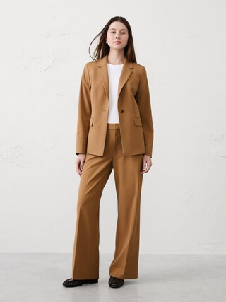 Wide-Leg High-Rise Sculpted Trouser | Banana Republic Factory