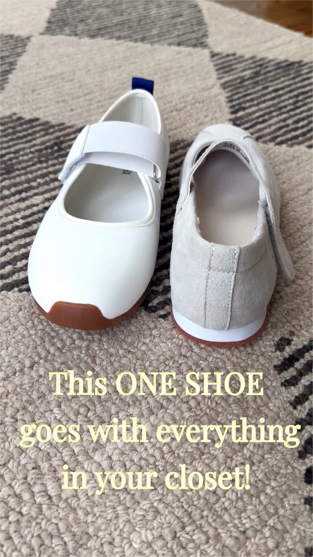 mary jane sneakers are such a cute style for spring 2026! 

Best of all? 

You can likely wear them with everything in your closet! —- they’re so versatile! 

Pair with jeans, skirts, dresses, shorts… really anything! (you can likely even get away with them at the office! 😉)

- both shoes are very nice light colors perfect for spring, summer, & early fall!
- adorable elevated style that allows you to be comfortable in a sneaker yet still look polished and put together! 
- easy to slide on with the adjustable velcro strap! 
- True to size (i’m an 8 and bought an 8!)

NOTE 👟
• the light gray shoe has a slim silhouette & smaller toe box, making it look very feminine and dainty (while still feeling comfortable!)
    * I have a pretty wide foot yet this slim style still worked for me!

• The white mary jane sneakers have a wider fit than the gray and look slightly more casual. 
     * They remind me of white KEDS everyone wore back in the day, but these are way more ‘on trend’!  And the pure bright white pu leather looks so fresh for spring and summer! ☀️

💁🏼‍♀️ you can’t go wrong with either pair!! 

‼️ BUY MOM A PAIR TOO!! They make a fantastic mother’s day present! 🎁 


.
.
#paidlink
mother’s day gift idea | affordable fashion finds | women’s casual spring outfit | designer look for less | casual summer clothes | spring outfits 2026 | summer outfits | vacation outfits beach | 


#LTKMothersDay #LTKootd #LTKTravel