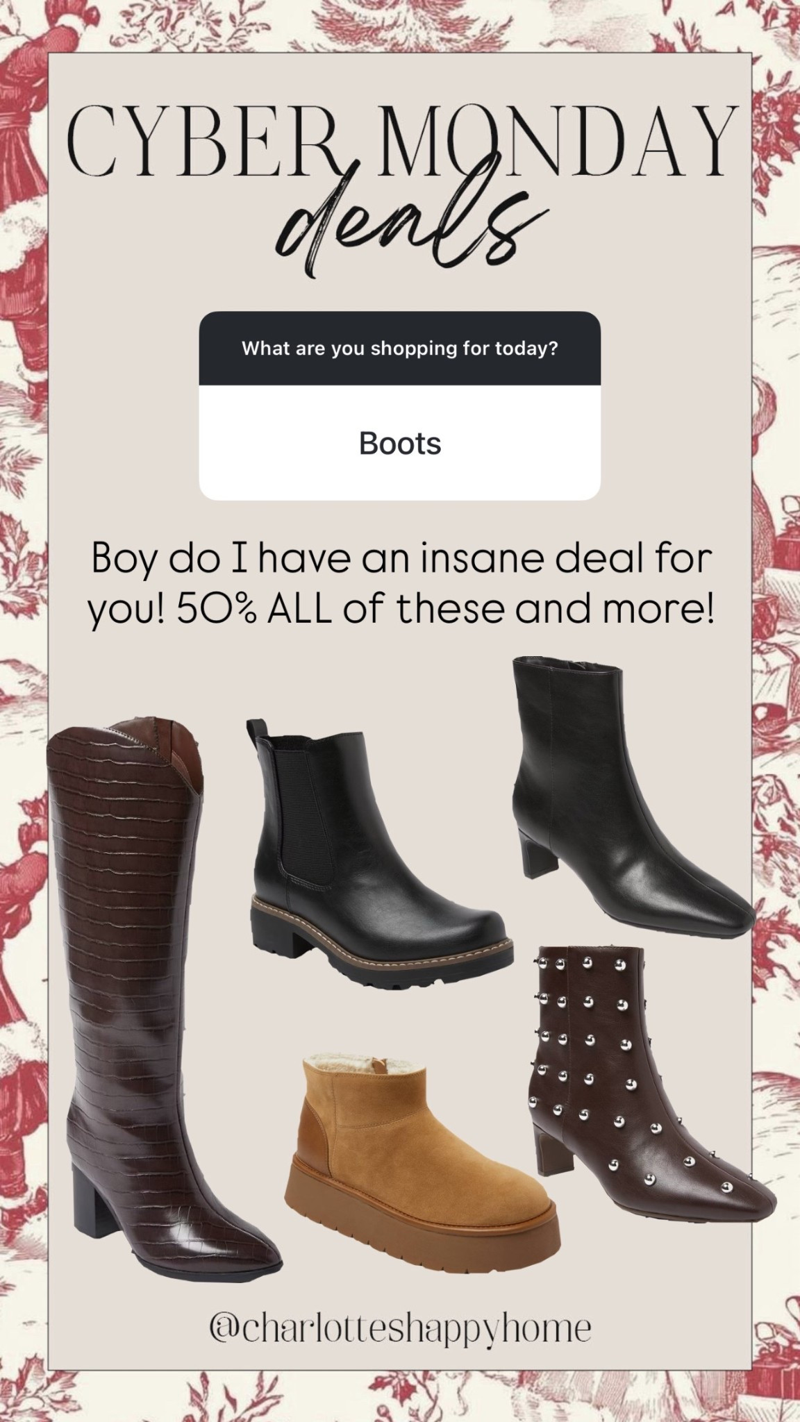 50% off boots and booties! 

#targetdeals

#LTKFindsUnder50 #LTKSaleAlert #LTKCyberWeek
