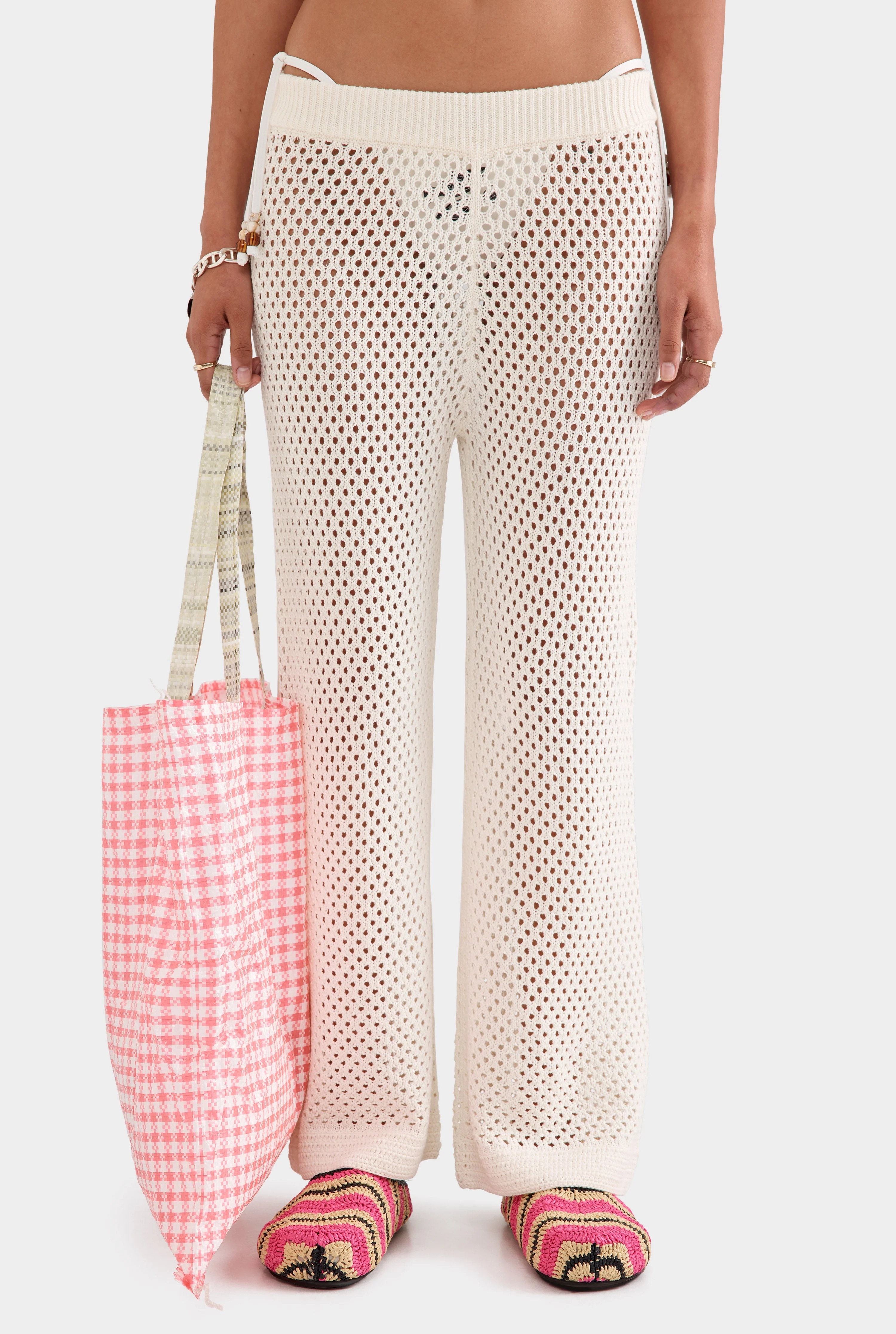 Venroy - Womens Cotton Crochet Pant | Venroy AU