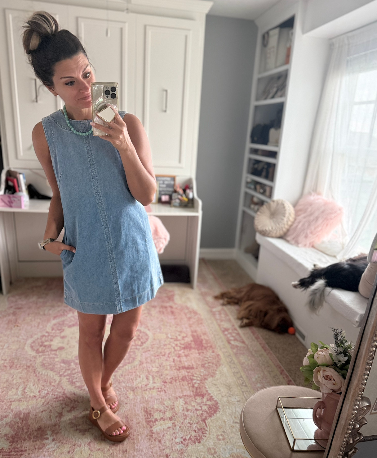Great denim dress from Spanx 

 