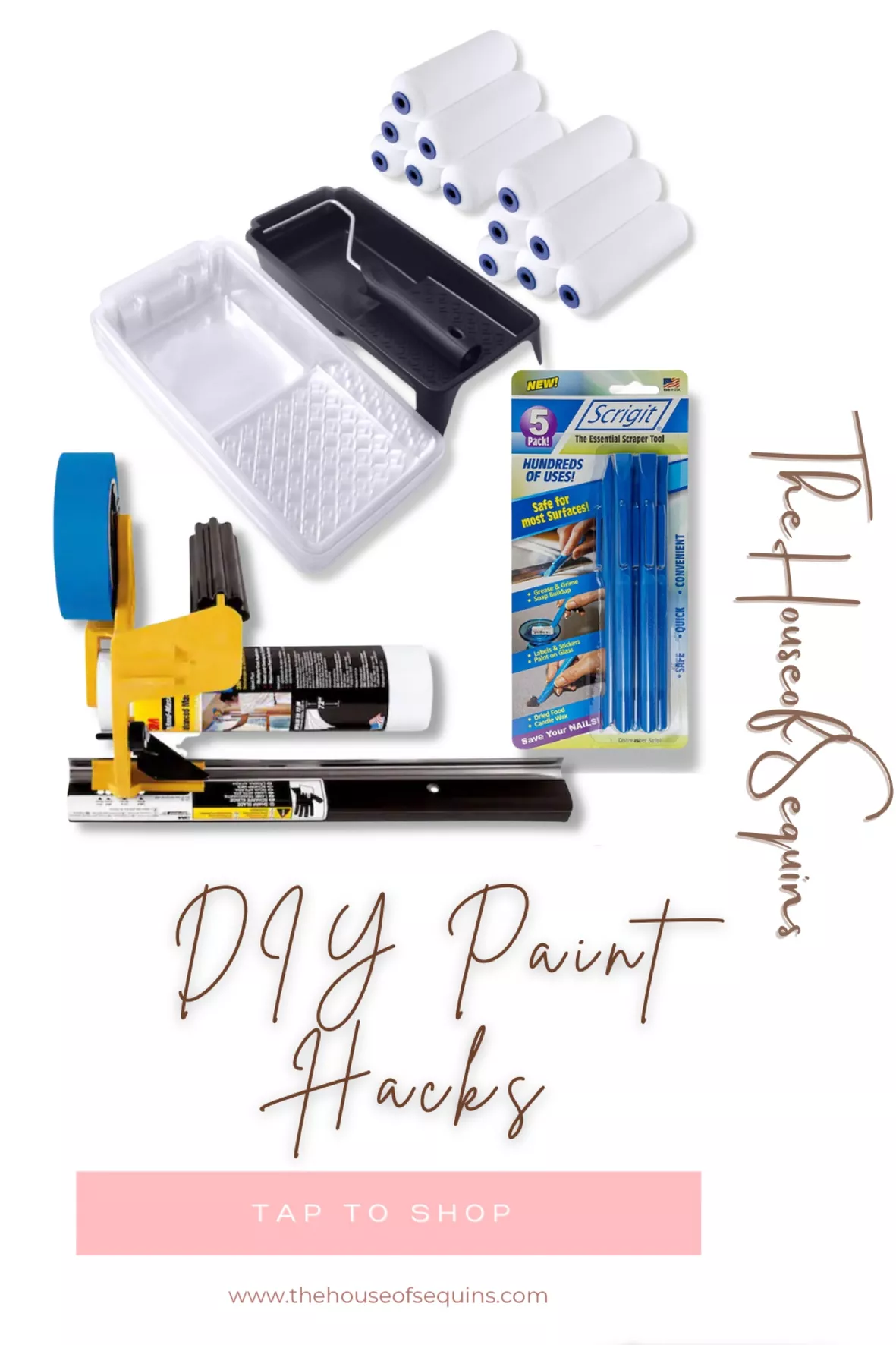 3M Hand-Masker Painter's Tape and Paint Masking Film Dispenser Kit, 1 Kit