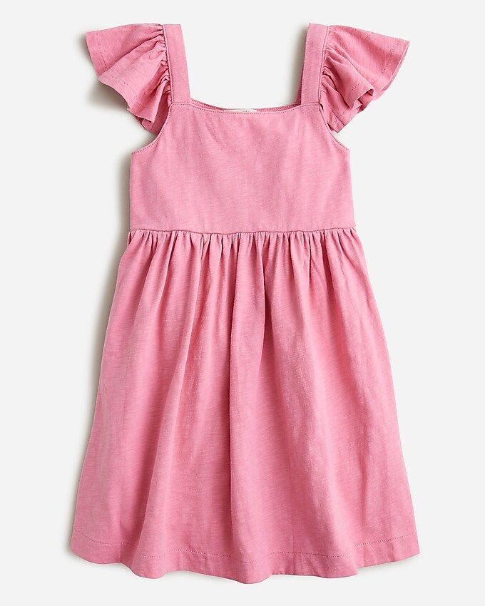 Girls' knit flutter-sleeve dress | J.Crew US