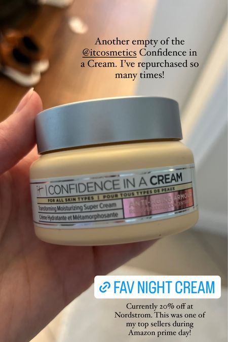 I love this night cream by it cosmetics! Feels great going on, absorbs quickly and doesn’t break me out. 20% off on the Nordstrom sale right now!

#LTKunder50 #LTKbeauty