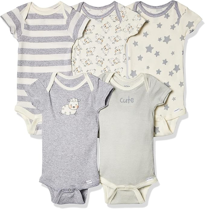 Gerber Unisex-Baby 5-Pack Short or Long Sleeve Onesies Bodysuits | Amazon (US)
