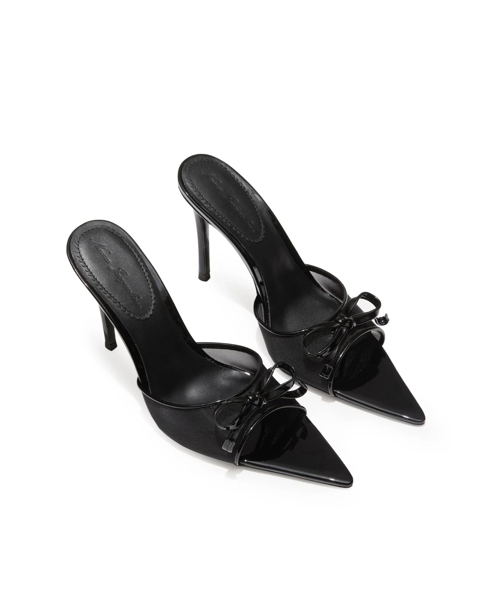 Evie Bow Heels (Black) | Nana Jacqueline