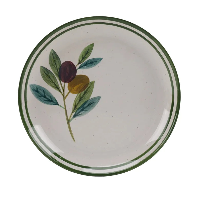 Better Homes and Gardens Bamboo Melamine Olive Salad Plate | Walmart (US)