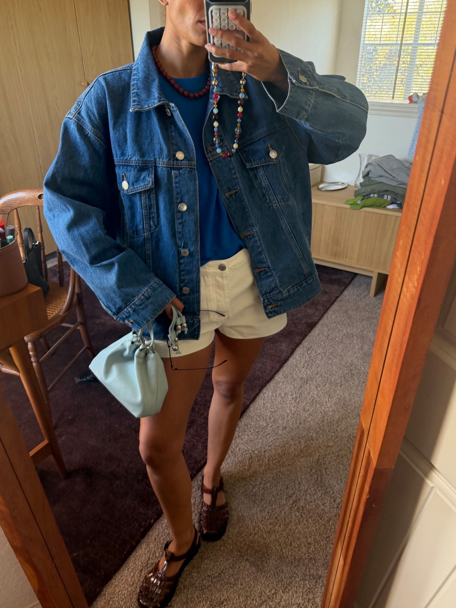 LOVE this denim jacket for spring! got the jacket in a L/XL and shorts in a 27! 

#LTKootd #LTKgrwm #LTKSeasonal