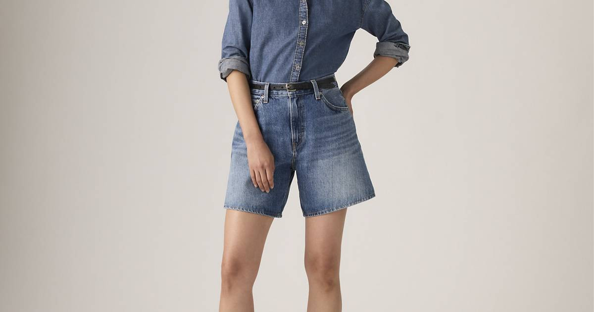 High Rise Baggy Women's Shorts - Medium Wash | Levi's\u00ae US | Levi's US
