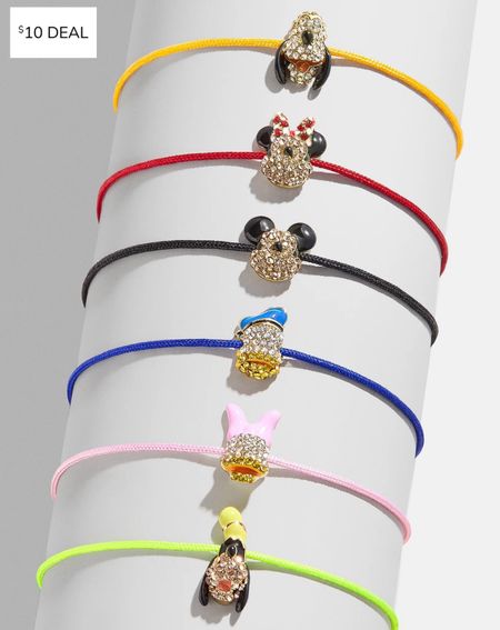 For my Disney girls…these BaubleBar bracelets are also part of the $10 sale! I have a few of these in my cart currently and I think they would be so cute paired with your favorite park look! 

#LTKstyletip #LTKGiftGuide #LTKsalealert