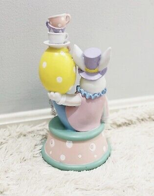Easter Bunny Rabbit Juggling Balancing Teacups Figurine Spring Decor Pastel NEW  | eBay | eBay US