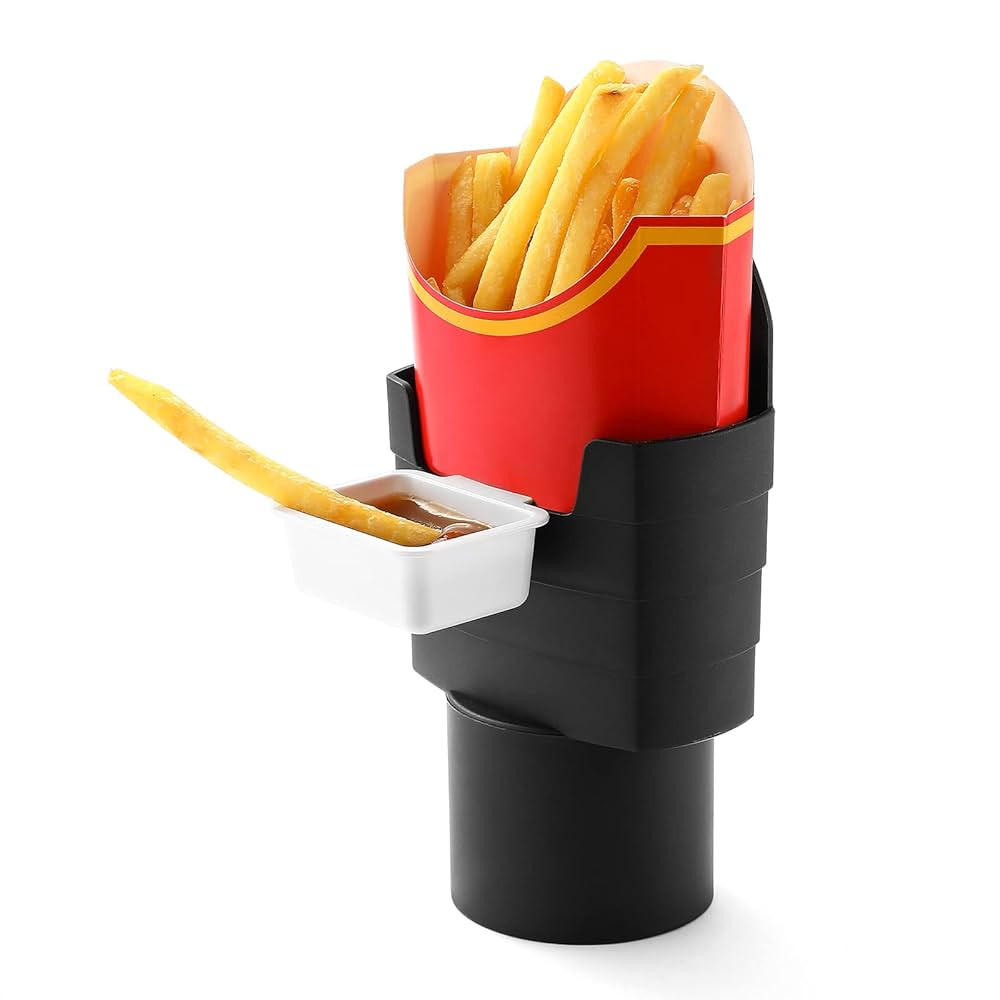French Fry Holder and Sauce Holder Set for Car, Funny Useful White Elephant Gift Idea for Adults,... | Amazon (US)