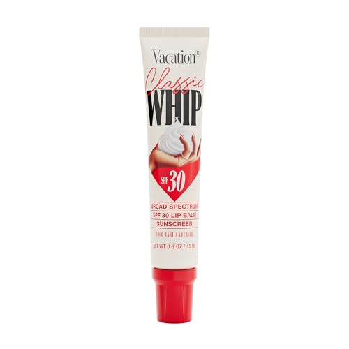 Vacation Classic Whip SPF 30 Lip Balm Sunscreen — Hydrating Lip Balm with Hyaluronic Acid, Pept... | Amazon (US)