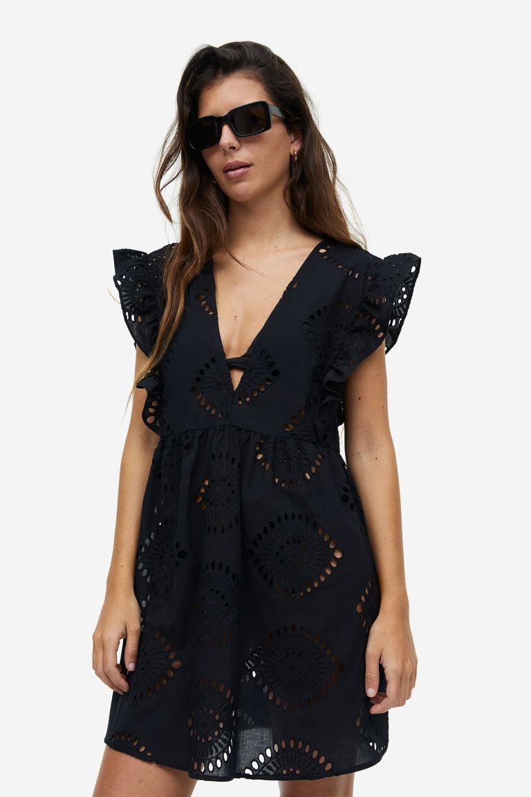 Eyelet Embroidered Beach Dress | H&M (US)