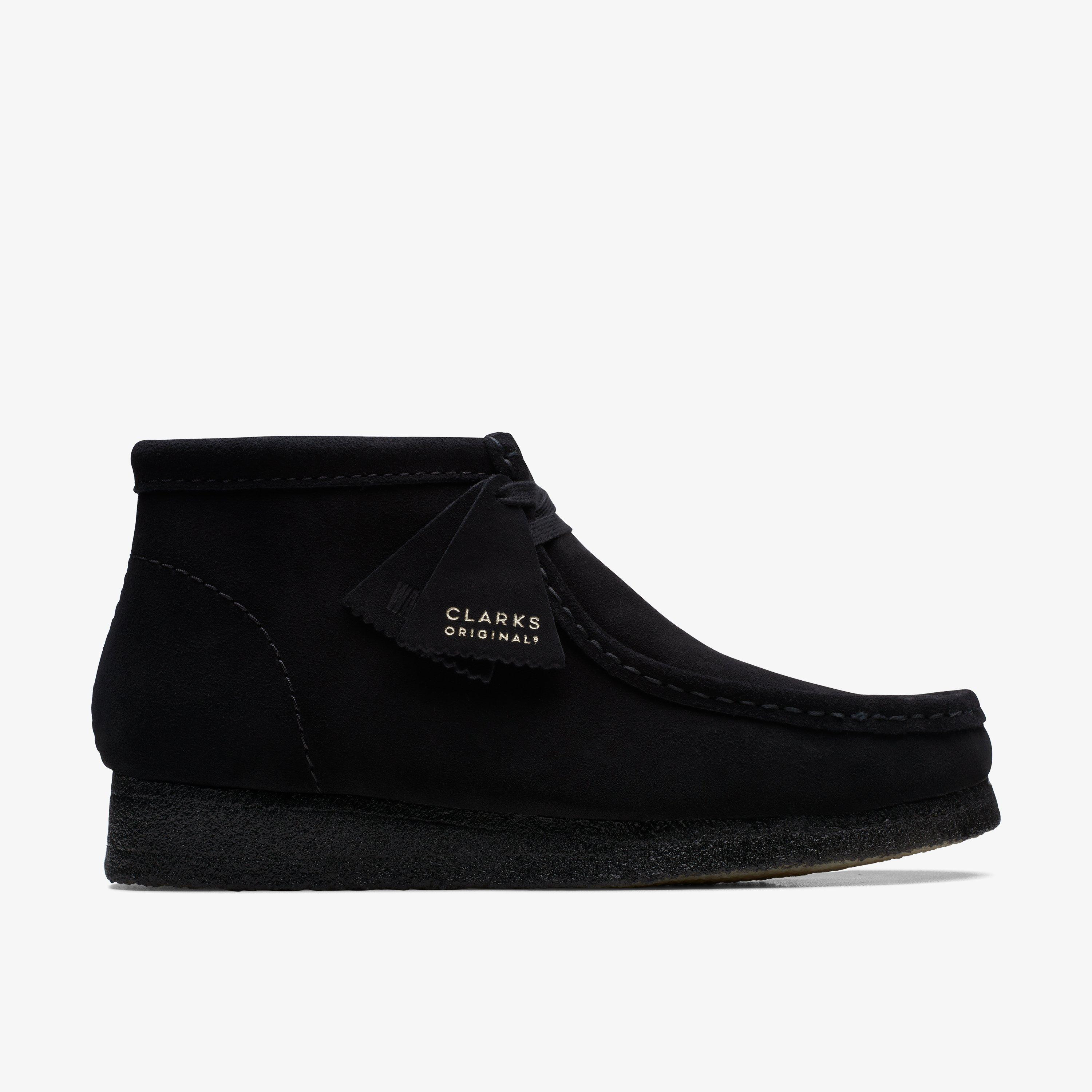 Men's Wallabee™ Boot Black Suede Boots | Clarks | Clarks (US)