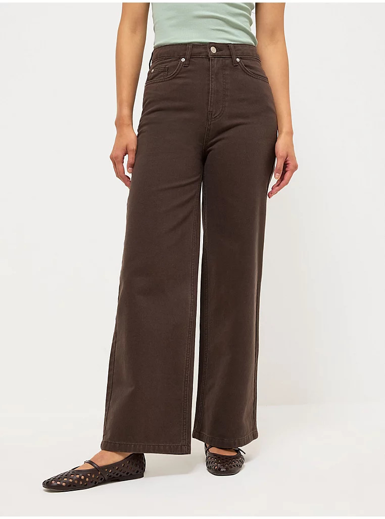 Brown Wide Leg Jeans | George