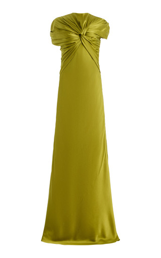 Exclusive The Clover Twisted Silk-Satin Maxi Dress | Moda Operandi (Global)