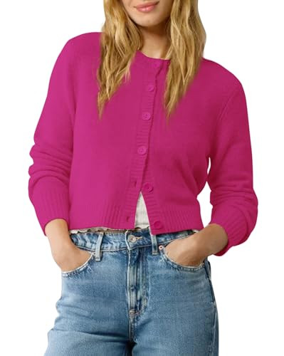 Urban CoCo Women\u2019s Cropped Cardigan Sweater Lightweight Long Sleeve Y2K Fall Spring Jacket C... | Amazon (US)