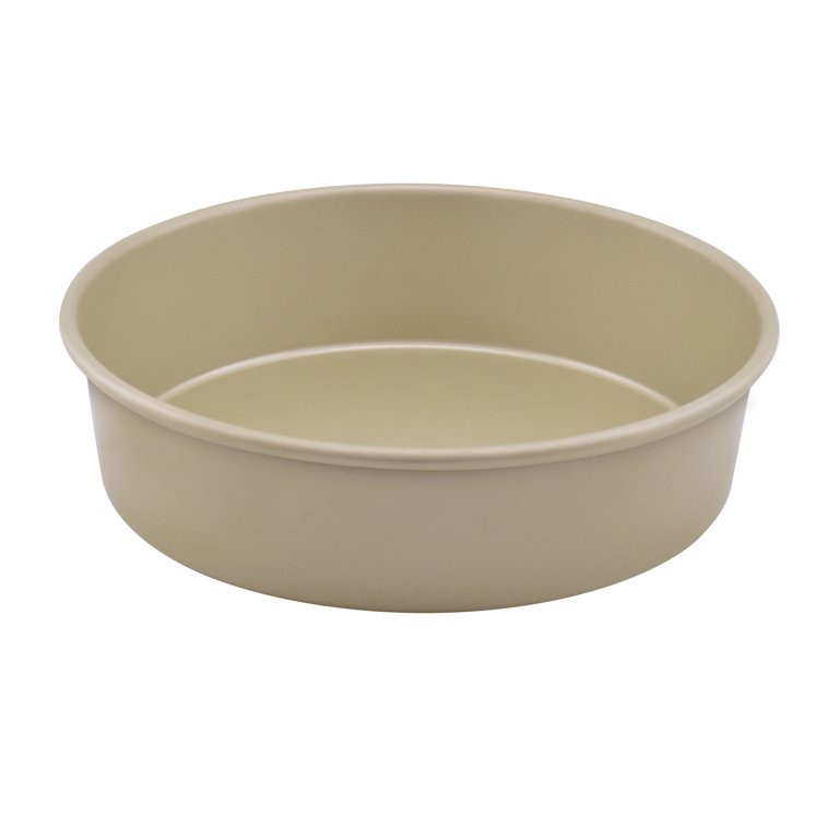 Mainstays Gold Nonstick Aluminized Steel 9" Diameter Round Cake Pan, Layer Cakes | Walmart (US)
