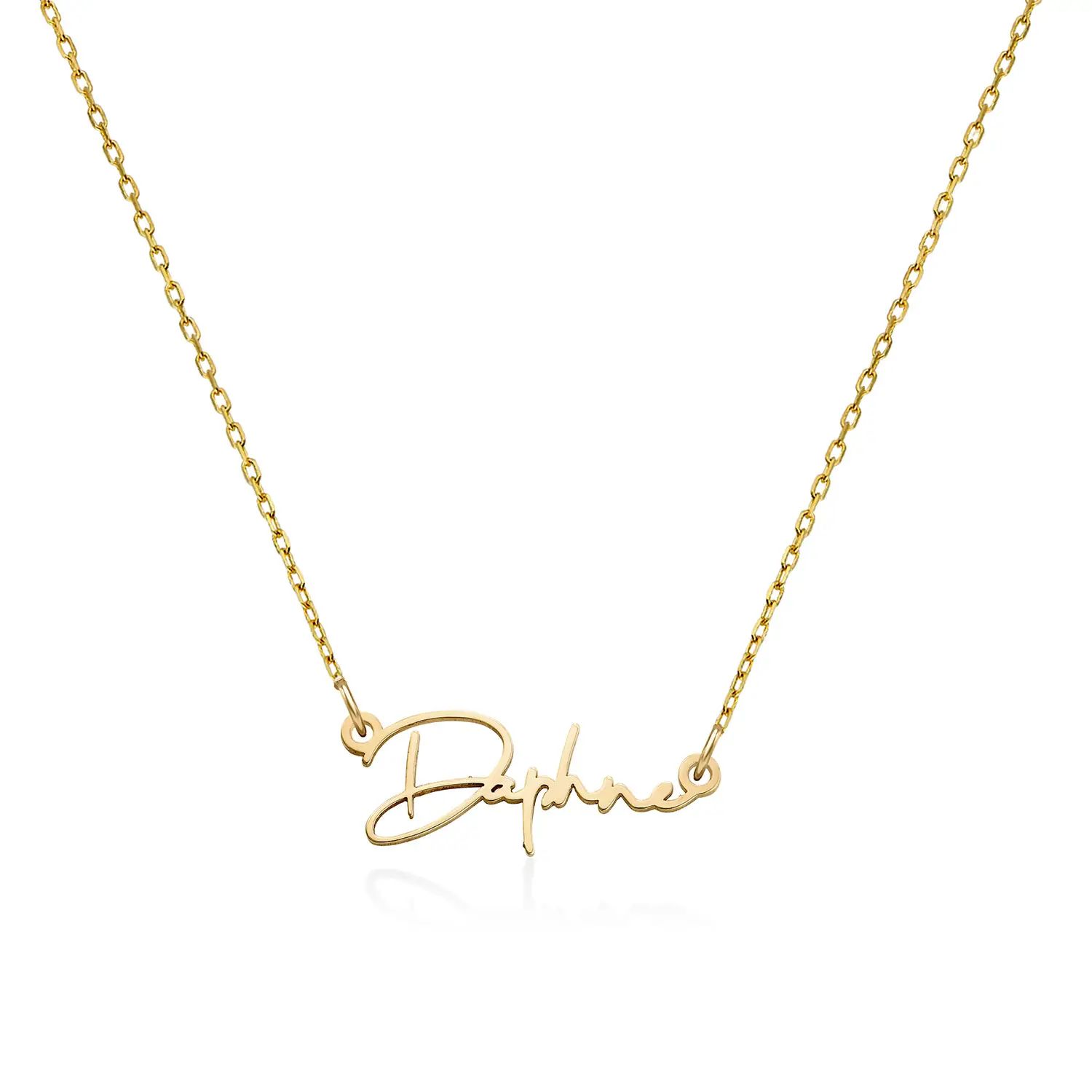 Paris Name Necklace in 14k Yellow Gold | MYKA