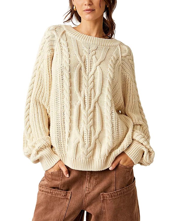 Free People Frankie Cable Sweater Back to results -  Women - Bloomingdale's | Bloomingdale's (US)