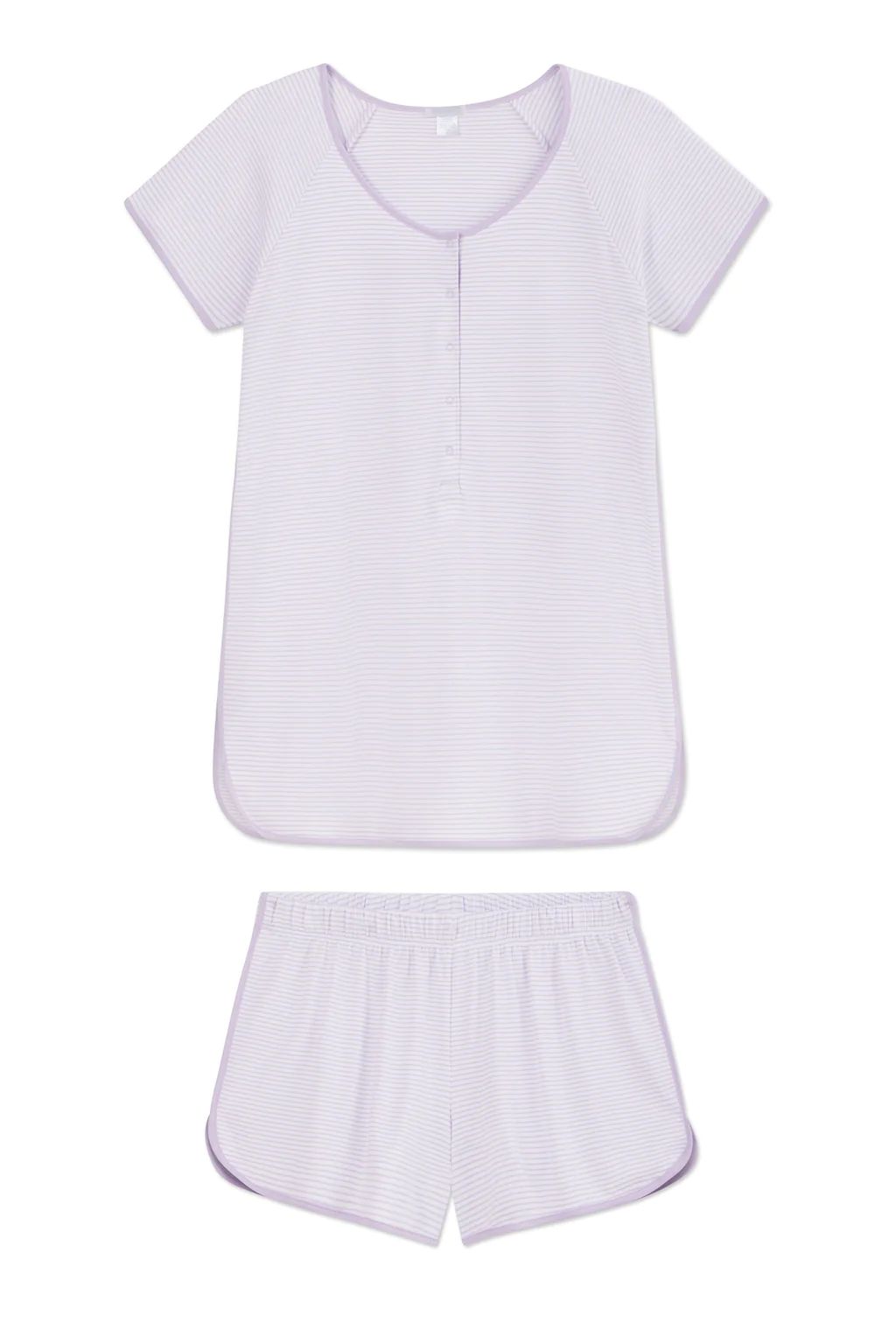 Pima Maternity Shorts Set in Wisteria | Lake Pajamas