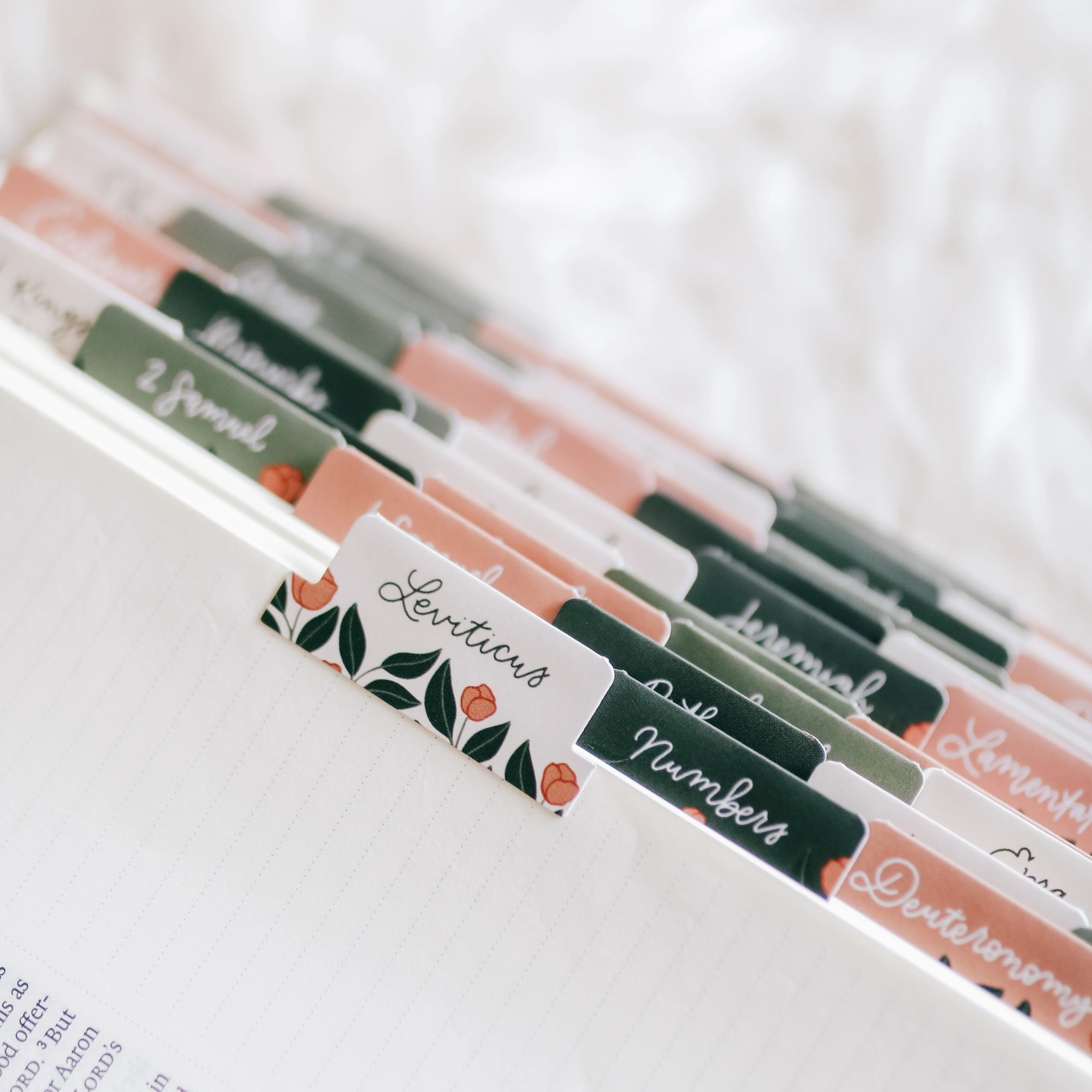 Garden Floral Bible Tabs | The Daily Grace Co.