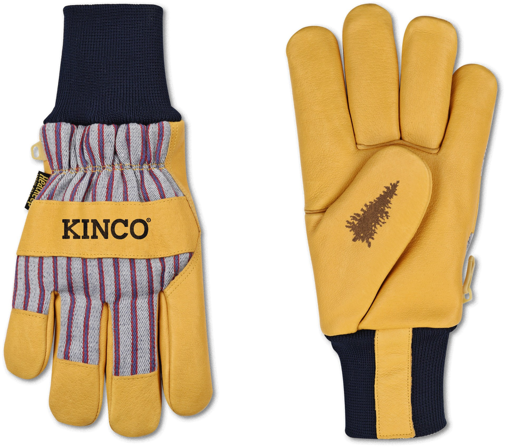 Kinco Lined Premium Grain Pigskin Palm Gloves with Knit Wrists Khaki S | REI