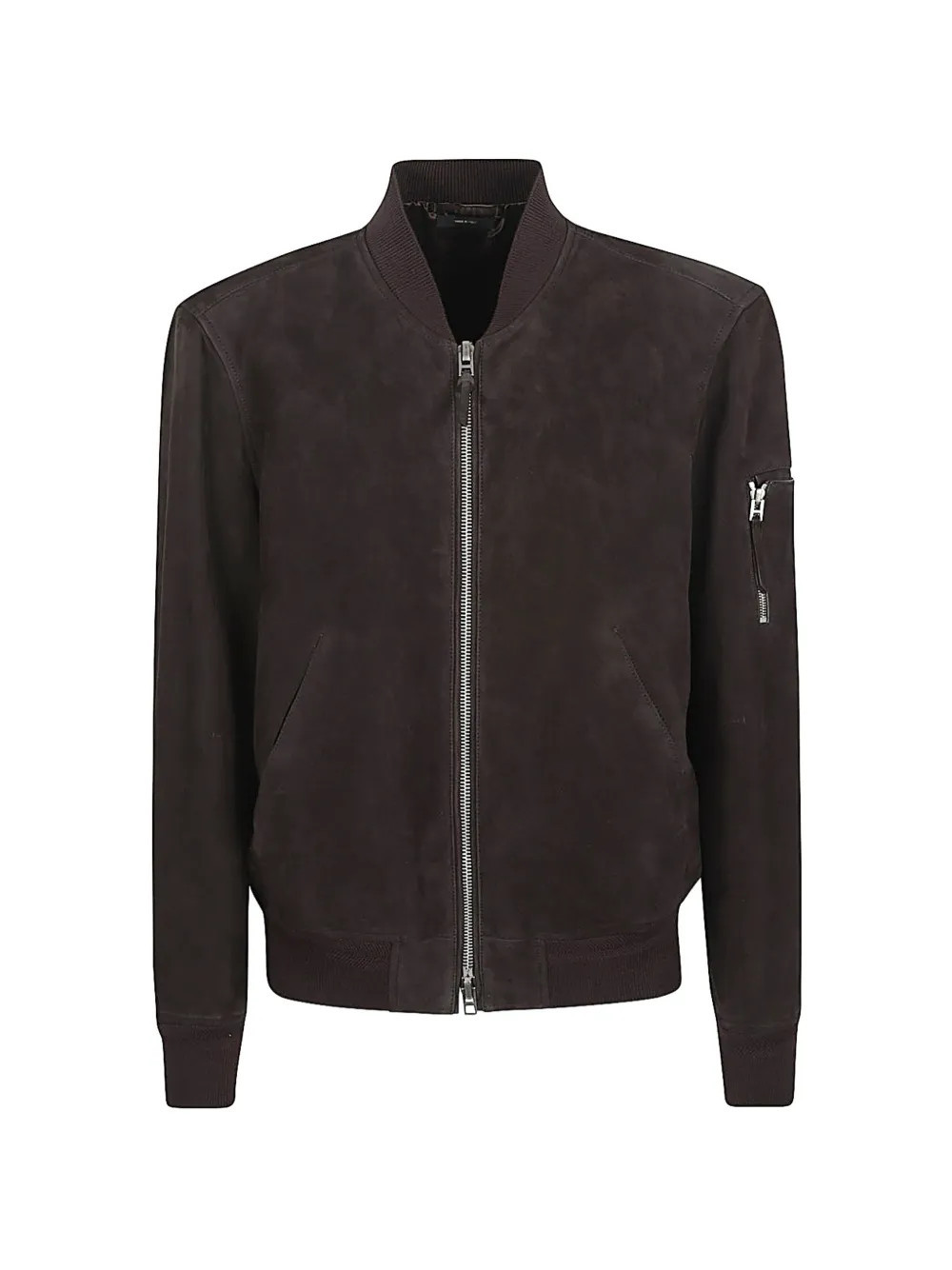TOM FORD suede leather bomber jacket - Brown | Farfetch Global