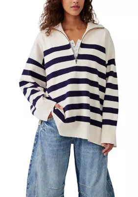 Free People Coastal Stripe Pullover Top | Belk
