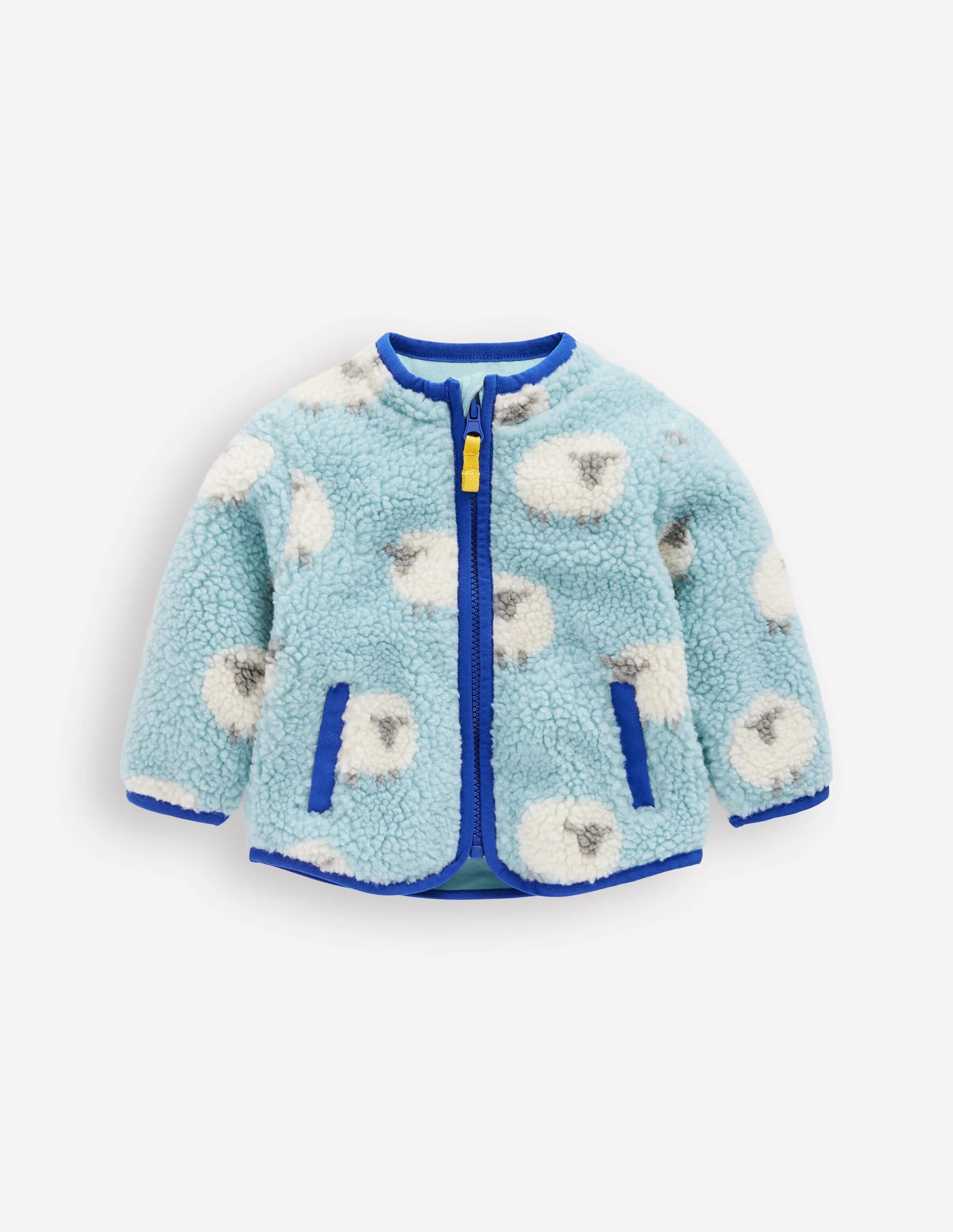 Borg Fleece-Vintage Blue Sheep | Boden (US)