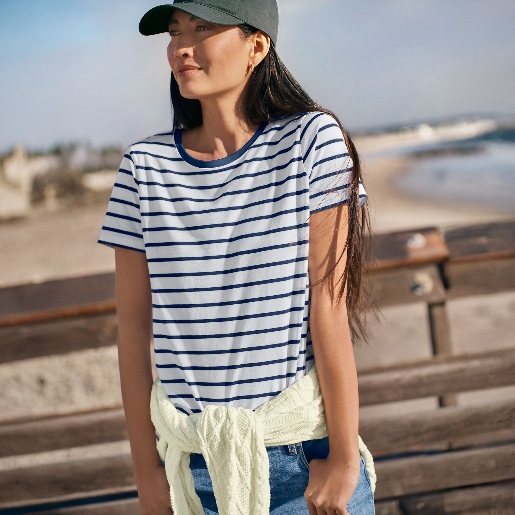 Women's Relaxed Supima Cotton T-Shirt | Lands' End (US)