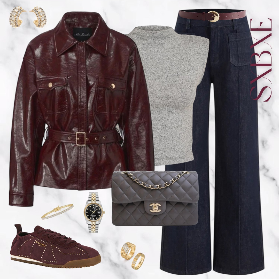 Burgundy casual outfit 🩶

#LTKwinter #LTKeurope #LTKstyletip