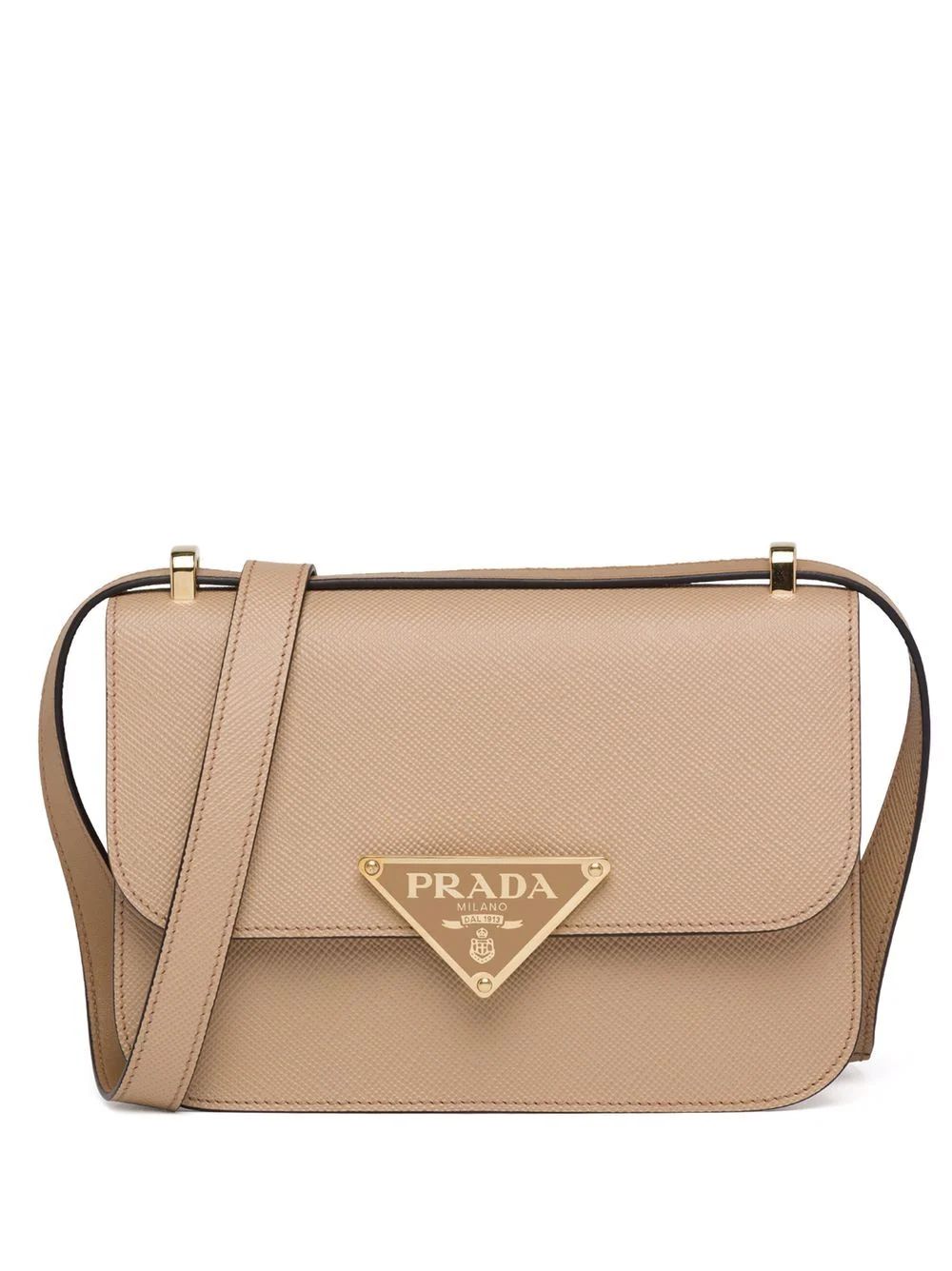 Prada Saffiano Leather Shoulder Bag - Farfetch | Farfetch Global