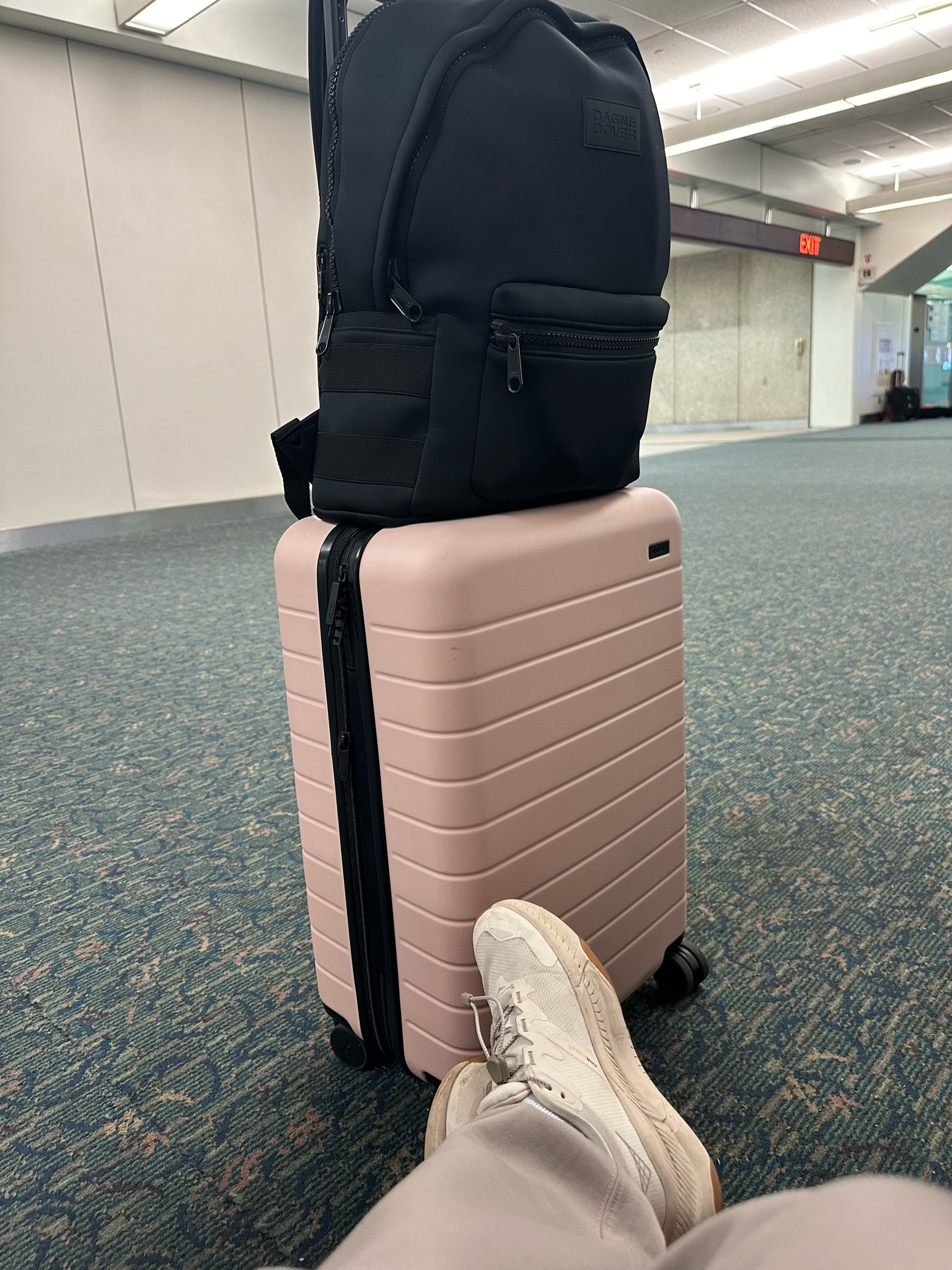 Best carry on combo 👏🏽 #awayluggage #dagnedover #carryon #backpack 

#LTKTravel #LTKWedding #LTKStyleTip