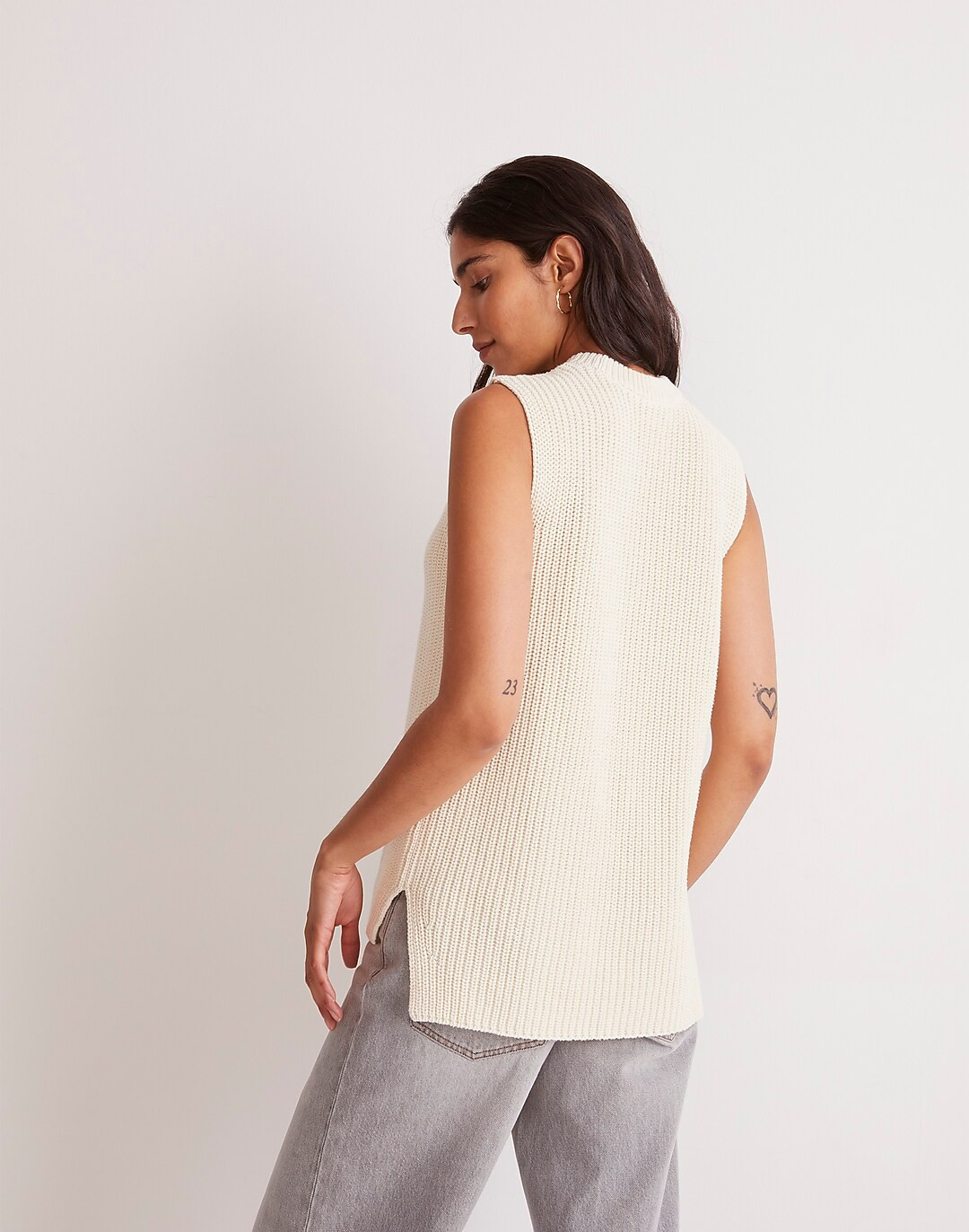 Ribbed Long Sweater Vest | Madewell
