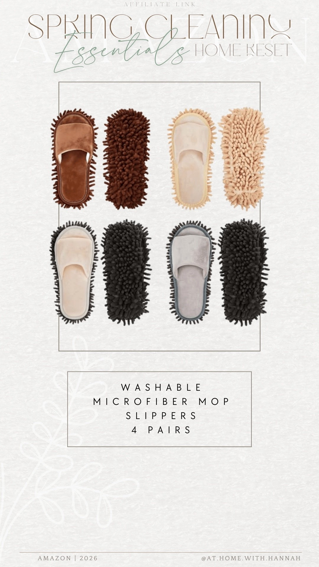 Dust mop slippers might sound random, but these are actually such a fun and useful cleaning find 🤍 
I have them at home and they’re great for quick floor touch-ups while you’re already moving around. AND eliminating any footprints while mopping, or while your floor is drying afterwards - IYKYK 🤌🏼


•
dust mop slippers • cleaning slippers • chenille mop slippers • floor cleaning finds • spring cleaning essentials • useful amazon home finds

#microfibermopslippers #cleaningslippers #springcleaningfinds #floorcleaningessentials #amazonhomefinds #ltkhome #ltkmusthaves #amazonfinds


#LTKHome #LTKdayinmylife #LTKmomlife