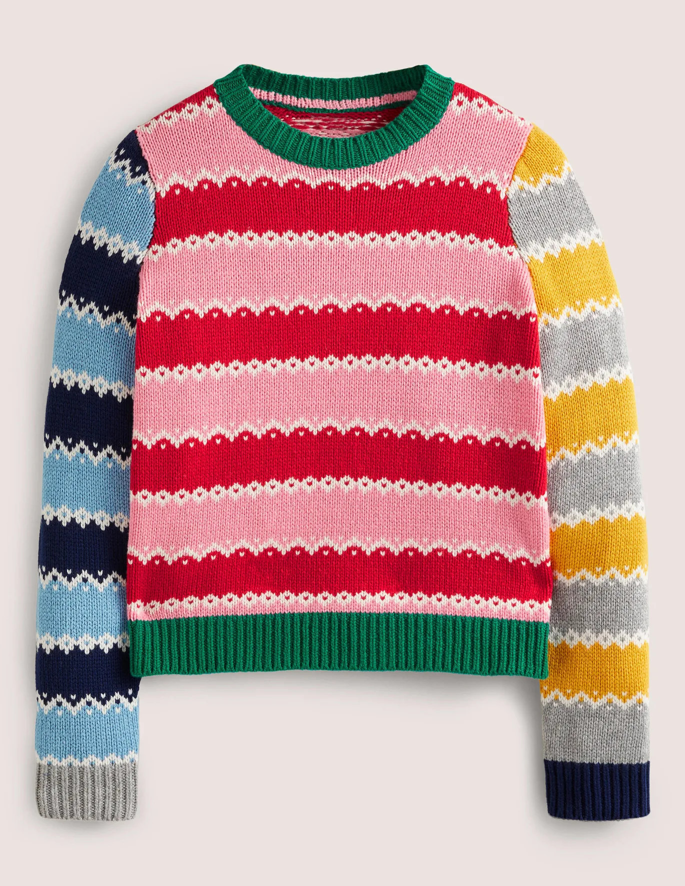 Chunky Christmas Sweater - Multi Stripe Hotchpotch | Boden (US)