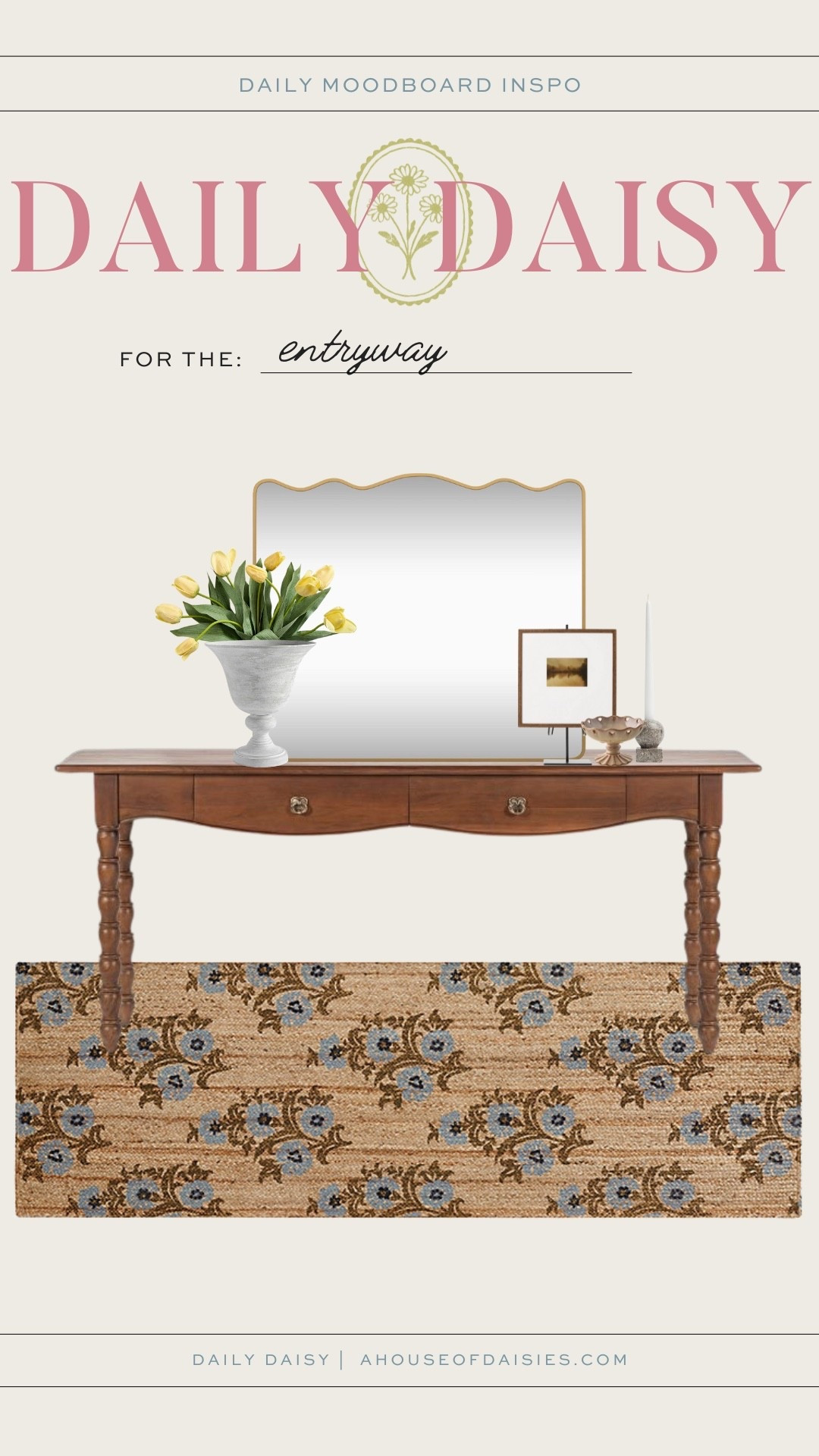 Entryway, entryway decor, console table, entryway styling, wavy mirror, faux flowers 

#LTKStyleTip #LTKHome #LTKFindsUnder50