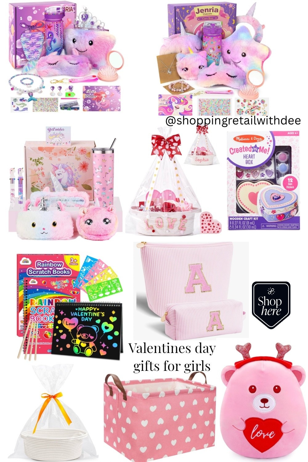 Valentine’s Day gift ideas for girls 💗 thoughtful, sweet gifts made for giving (and keeping 🥰). These Valentine baskets are perfect for daughters, nieces, granddaughters, or little besties a mix of cute, cozy, and heartfelt finds that feel special without being over the top. Easy Valentine’s Day gifting, all in one place 💌 #Valentinesdaybasket #ValentinesDayGiftsForGirls #GiftGivingIdeas #ThoughtfulGiftsForKids #ValentinesGiftIdeas #GirlsGiftGuide #KidsValentinesGifts #HeartFeltGifts #ValentinesDayShopping 

#LTKmomlife #LTKValentine #LTKKids