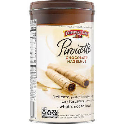 Pepperidge Farm Pirouette Chocolate Hazelnut Cookies - 13.5oz | Target