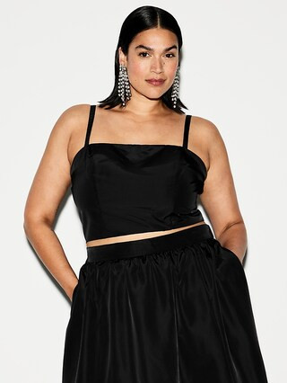 The Occasion by Old Navy Taffeta Cropped Tank Top | Old Navy (US)