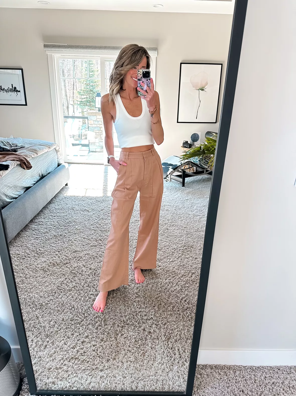 3 Looks: How I'm Styling my Wide Leg Linen Pants for Spring +