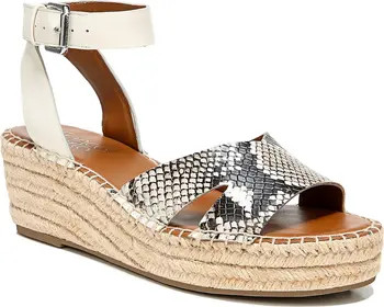 Pellia Snakeskin Embossed Espadrille Wedge Sandal | Nordstrom Rack